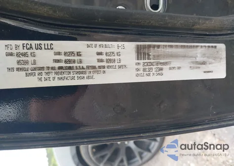 2015 Dodge Charger R/T из США, поврежденный, VIN 2C3CDXCT0FH902477